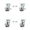 Service Caster 4 Inch Semi Steel Caster Set with Roller Bearings 4 Swivel Lock 2 Brake SCC SCC-30CS420-SSR-TLB-BSL-2-BSL-2 - alternate 1